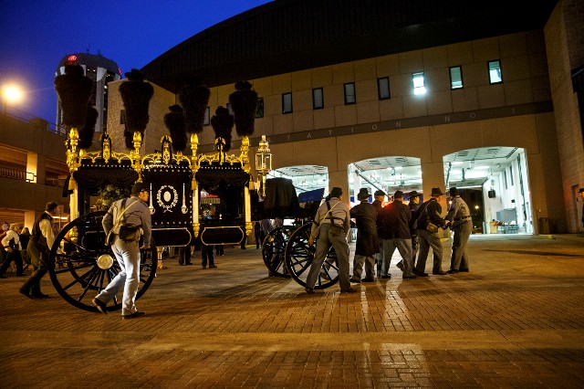 Because of rain, hearse moved from vigil to Fire House #1